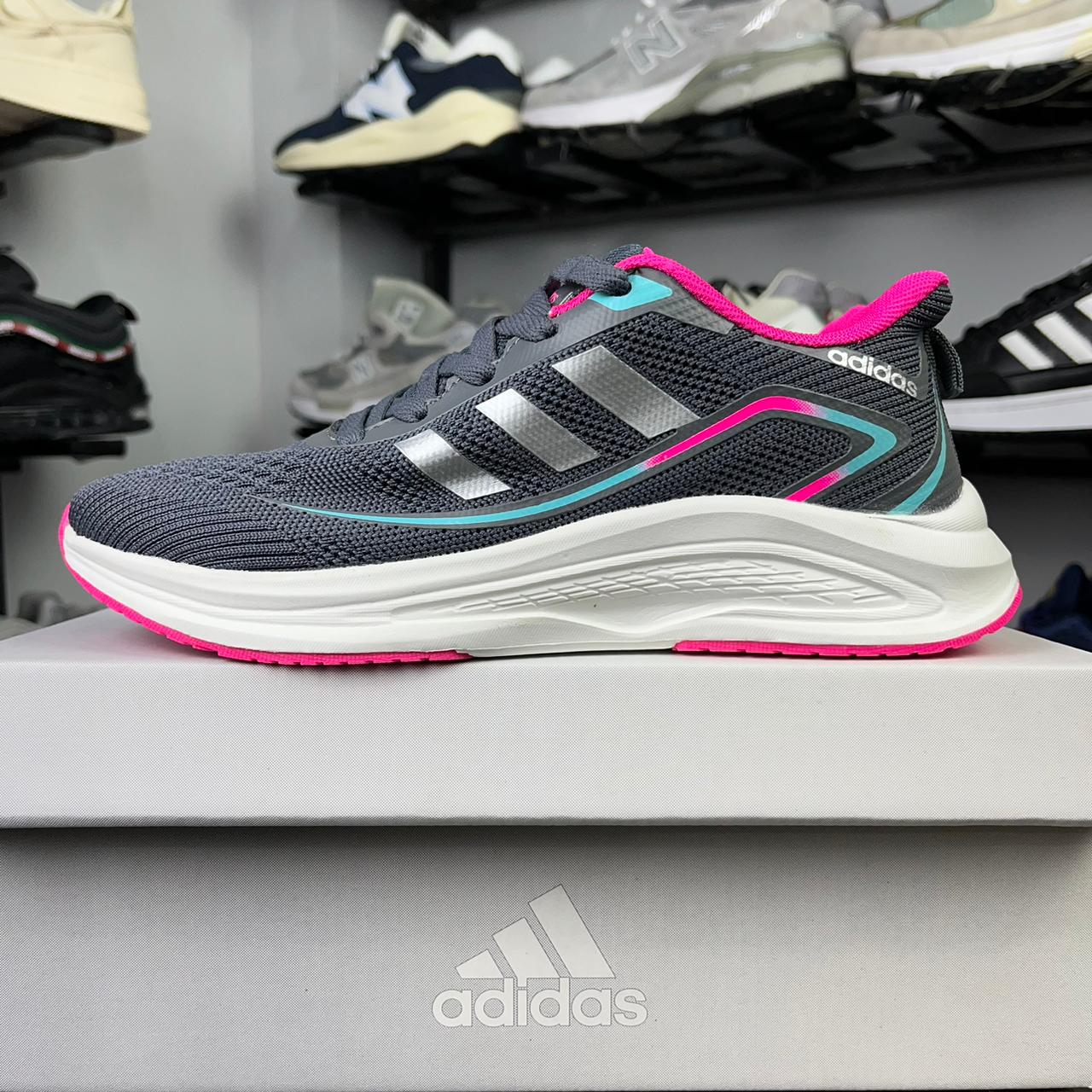 ADIDAS RUNNING DARK GREY PINK